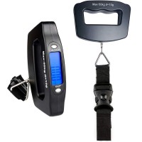 Scales Digital Electronic Luggage Weight Scale LCD 50 KG  - Black