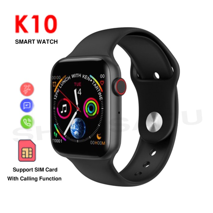 Smart Watch Slimy New K10 IP68 Waterproof Heart Rate Blood Pressure Activity Fitness Tracker Sport Smartwatch for Women Men