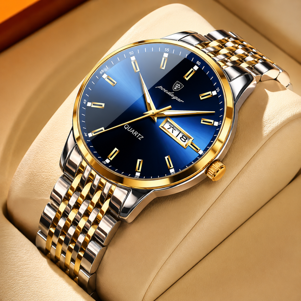 POEDAGAR Men Watch Fashion Casual Sport Leather Quartz Watches Waterproof Luminous Luxury Men‘s Wristwach