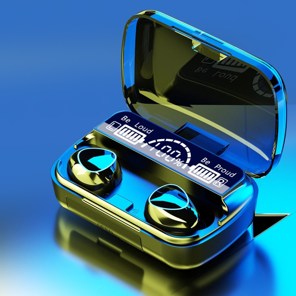 M10 True Wireless Earbuds With 9D Stereo Sound And LED Digital Display