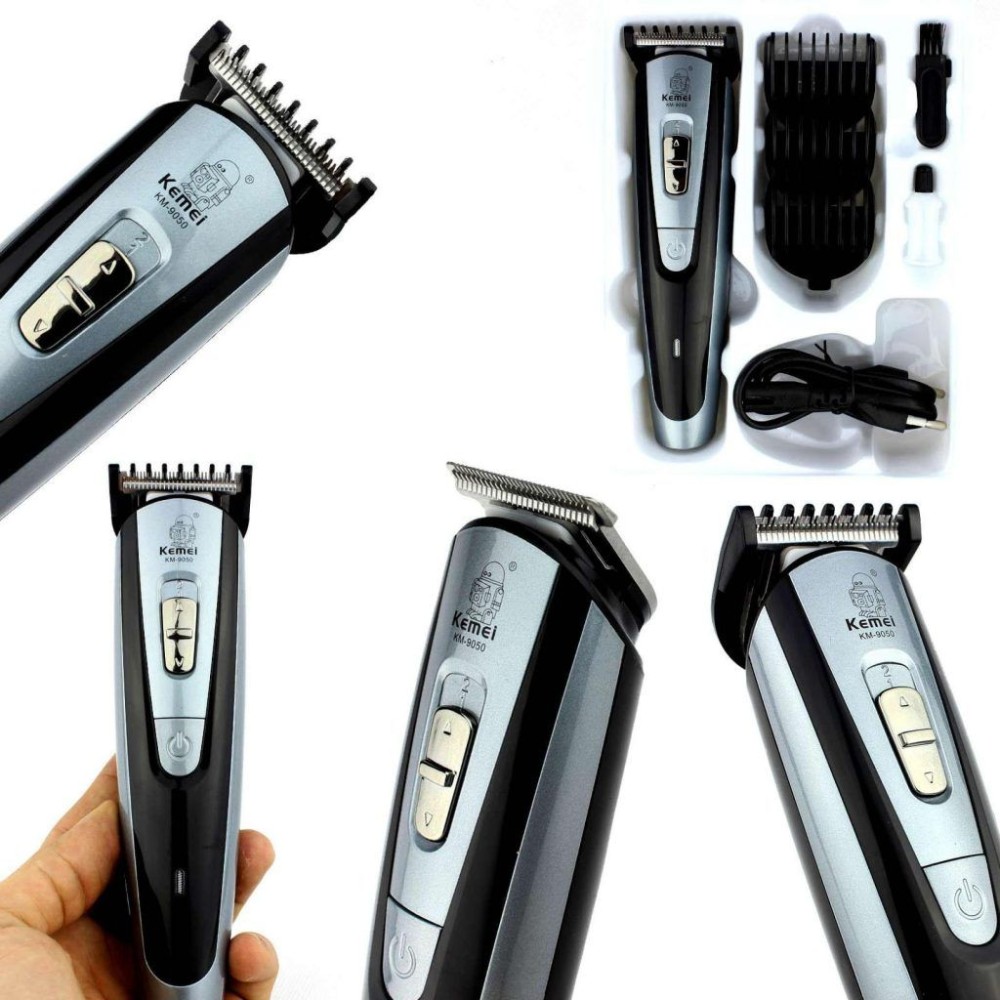 Trimmer Kemei KM-9050 100% Original Rechargeable Hair for Man