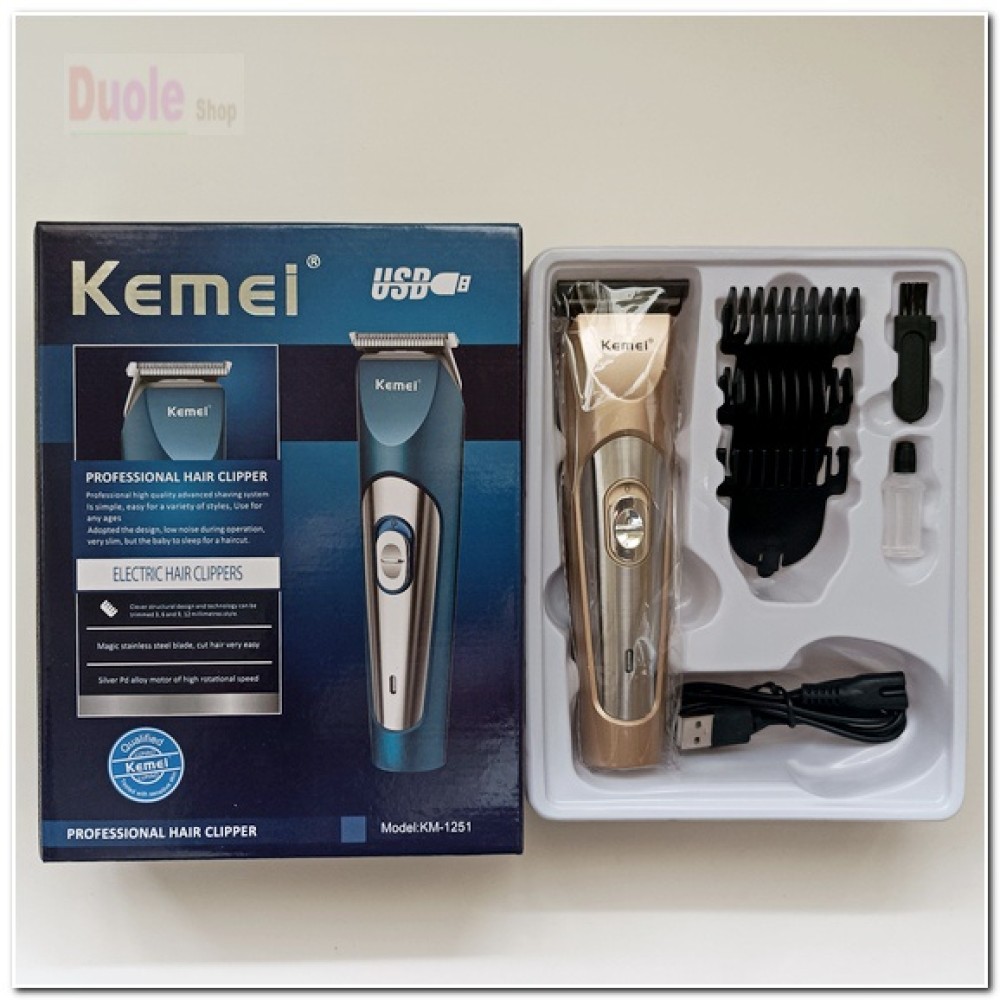Trimmer Kemei Km-1251 Trimmer 8640 Min Runtime 3 Length Settings - Trimmer - Trimmer