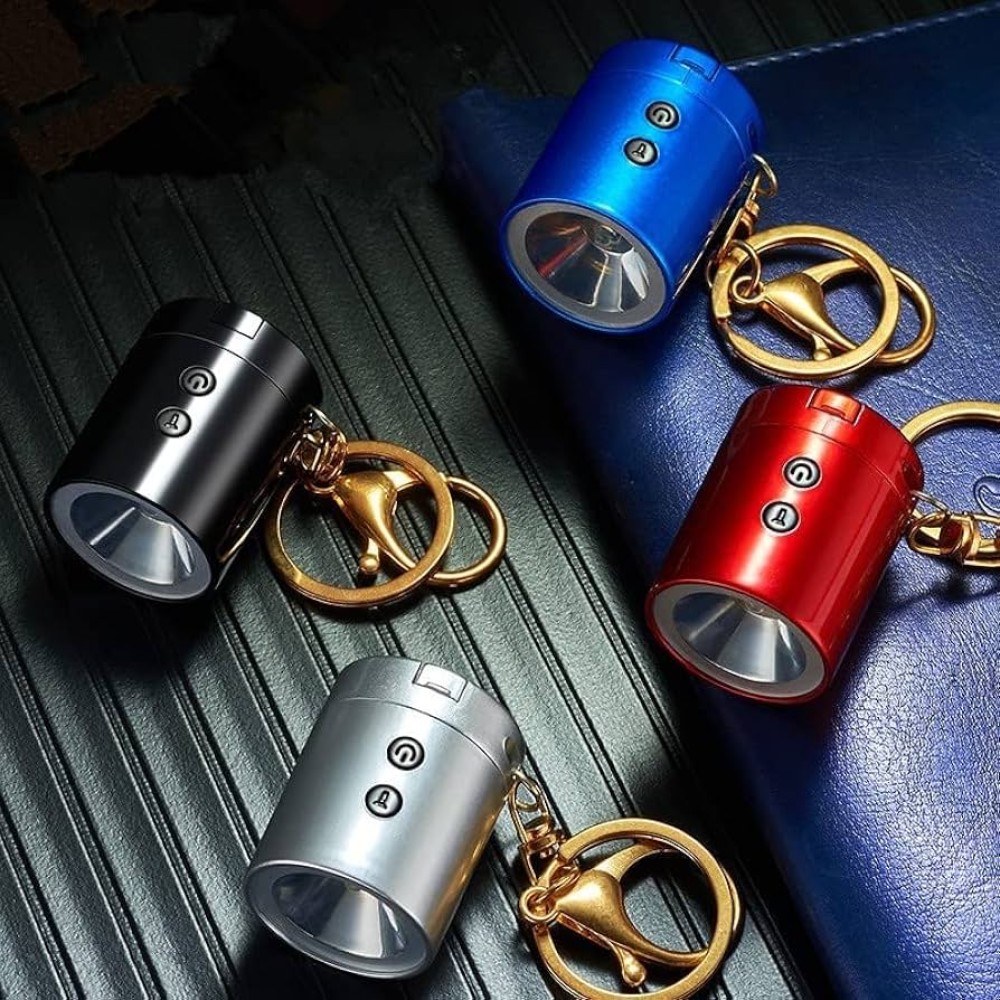 USB Charging Tungsten Wire Lighter, Multi-Functional Portable Key Chain Pendant Lamp