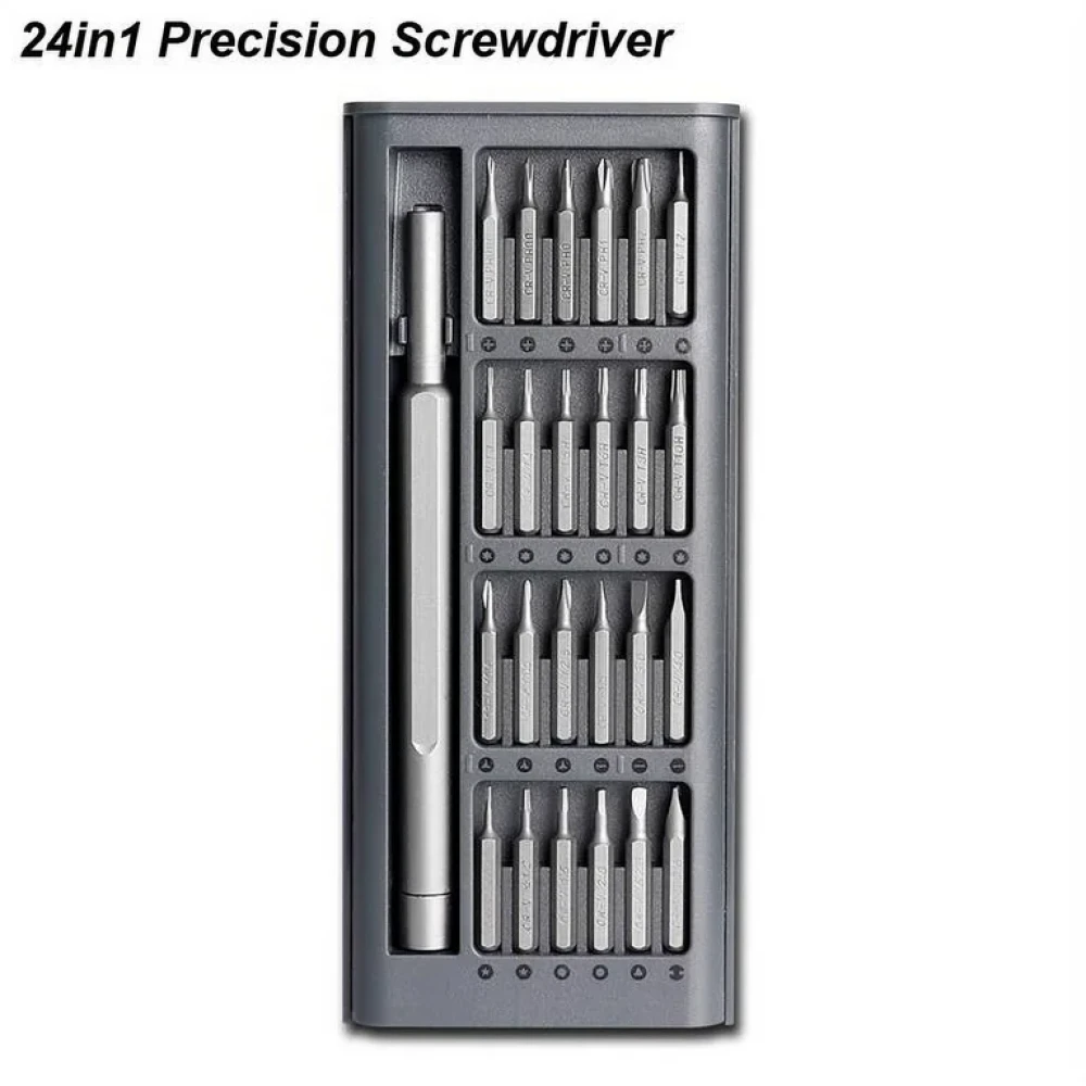 25 in 1 Multi-purpose Precision Screwdriver Set S2 Steel Repair Tool Black - Tools, DIY & Outdoor
