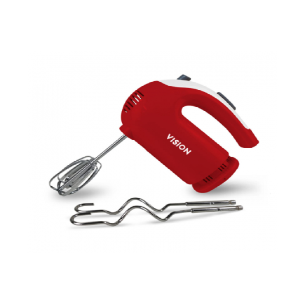 VISION Electric Hand Mixer-VIS-HM-003 Red