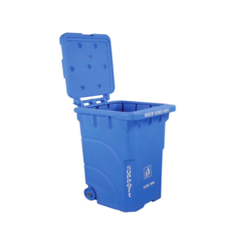 Support SD 08 With Wheel Dustbin 140Ltr SM Blue