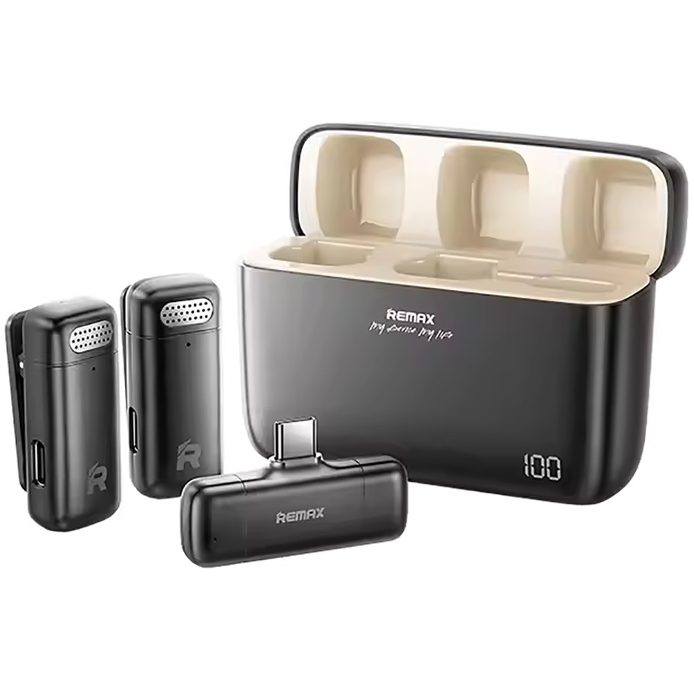 REMAX New Arrival K15 2 in 1 Wireless Radio Microphone for Smart Phone