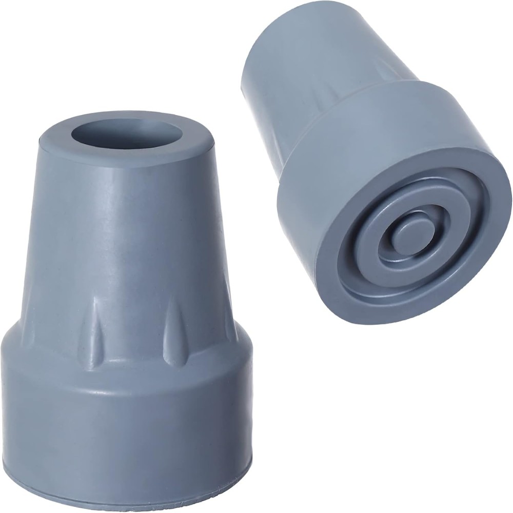 Heavy Duty 3/4 Inch Rubber Cane Tips,2 Pieces Cane Tips with Different Bases,Walking Cane Tips Non-Slip Sturdy Replacement Cane Tip