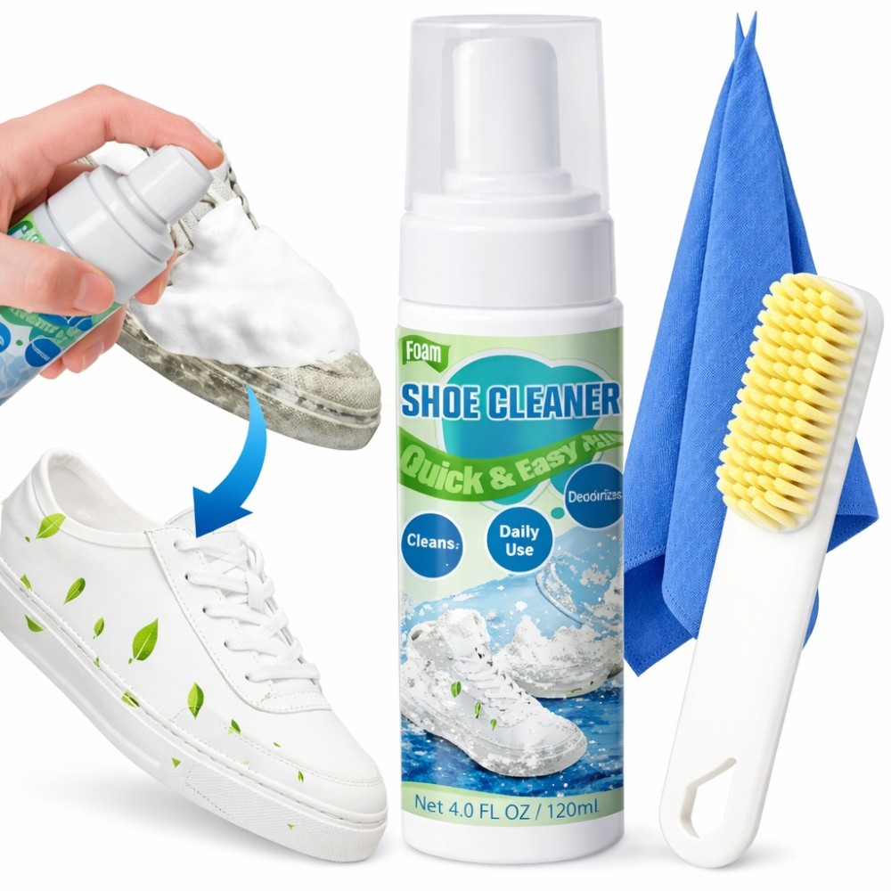 3x Power Shoes Foam Cleaner powerful form Spotless Shine Biki Brand