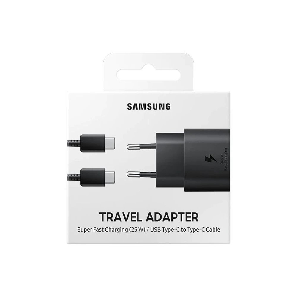 Samsung Super Fast Charging 25 PD Adapter With Cable Black