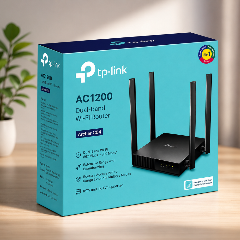 TP-Link Archer C54 AC1200 Dual-Band Wi-Fi Router