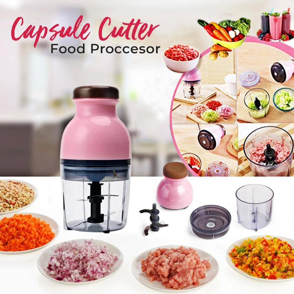 Fast and Smooth Food Preparation Capsule Cutter Blander